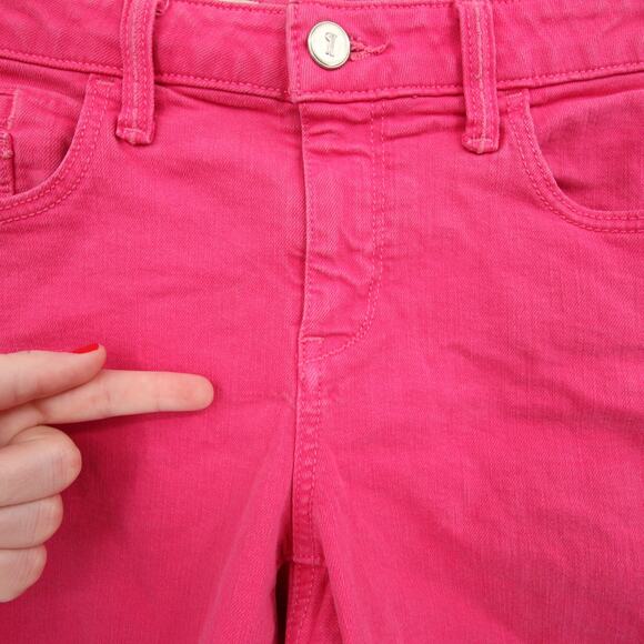 Pilcro and the Letterpress Anthropologie Shorts Pink Stretchy Jean Mid Rise 29 - Picture 7 of 11